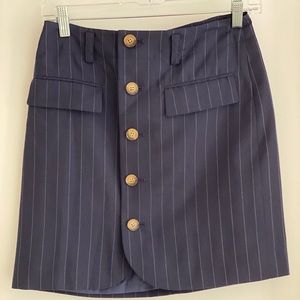 POLO Ralph Lauren navy mini button up skirt sz 4